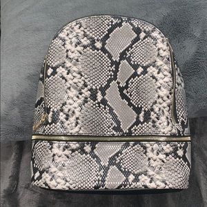 Faux- Snake skin backpack